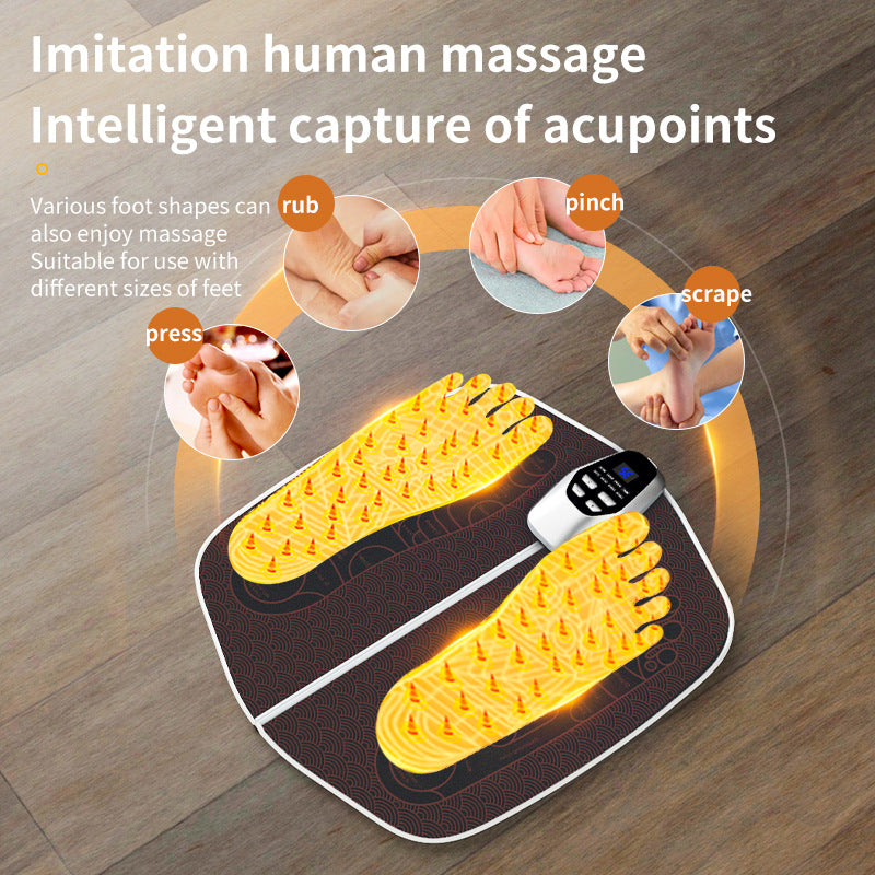 New EMS Plantar Massage Foot Pad Foot Therapy Machine Pulse Plantar Foot Massager Micro Current Foot Physiotherapy