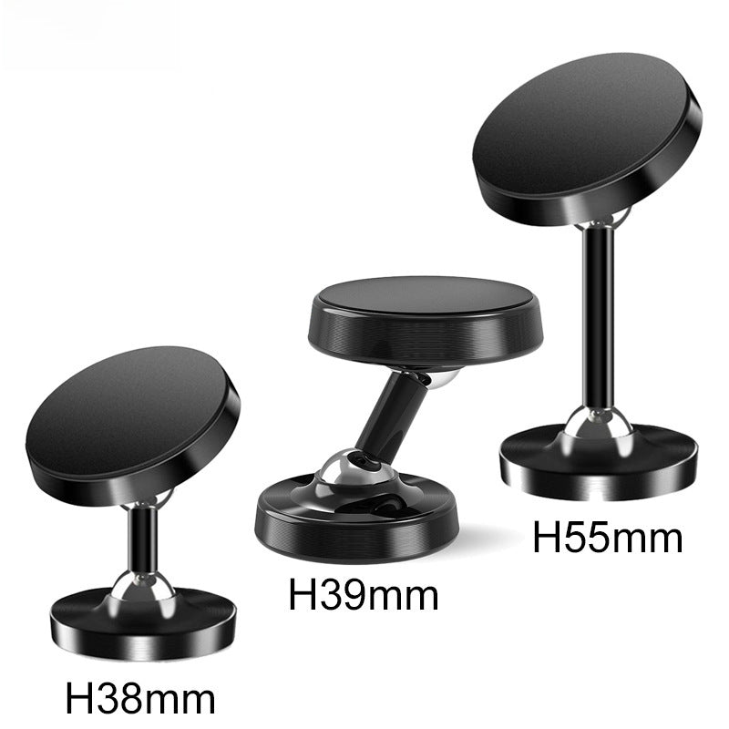 Dual-axis Alloy Dual-ball Magnetic Head Car Holder 720 Degree Car Dual-section Mobile Phone Holder Magnetic Navigation Mobile Phone Holder