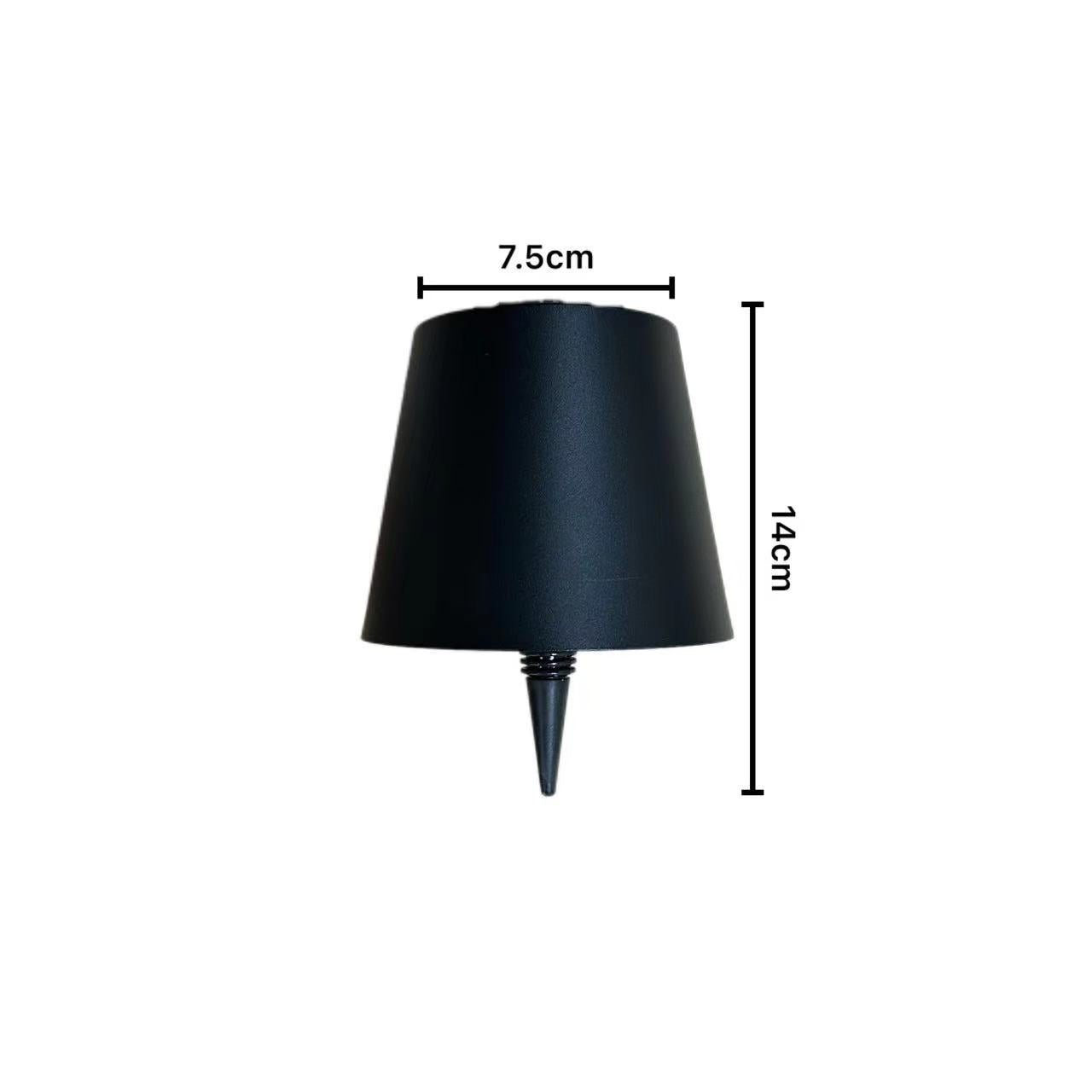 Plug-in Wine Bottle Lamp Three-color Dimming Metal Wine Bottle Table Lamp Rechargeable LED Luminous Table Lamp
