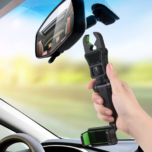 Car Mobile Phone Holder Rearview Mirror Mobile Phone Holder AR Navigation Universal Car Headrest Mobile Phone Holder Wholesale Factory