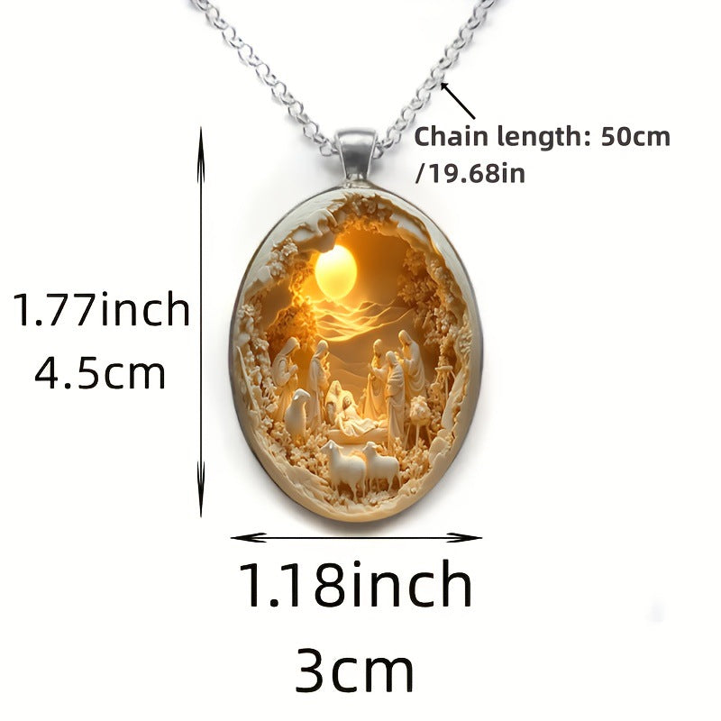 Elegant Glass Necklace, Ideal For Everyday Wear And Special Occasions, Christmas, Easter