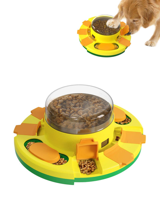 Interactive Puzzle Toy for Dogs Enrichment Pet Slow Feeder Dispenser for Dry Food and Treat Dispenser (All Breed Sizes)